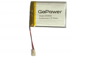 Аккумулятор Li-Pol LP304560 PK1 3.7V 700mAh (толщ.3,0мм, шир.45мм, дл.60мм) "GoPower"