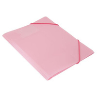 Упаковка папок на резинке Бюрократ Gems GEMPR05PIN, A4, 30мм корешок, пластик, 0.5мм, розовый аметист 10 шт./кор.