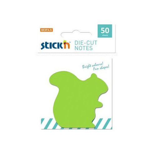 Блок самоклеящийся бумажный STICK`N 21771, 50 л, 1 цв, зеленый 24 шт./кор.