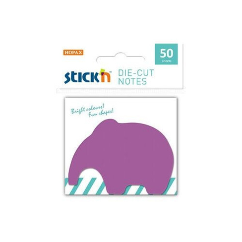 Блок самоклеящийся бумажный STICK`N 21780, 50 л, 1 цв, фиолетовый 24 шт./кор.