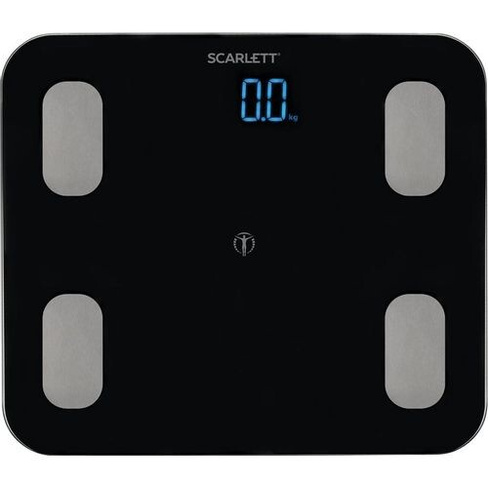 Напольные весы Scarlett SC-BS33ED46, до 150кг, цвет: черный
