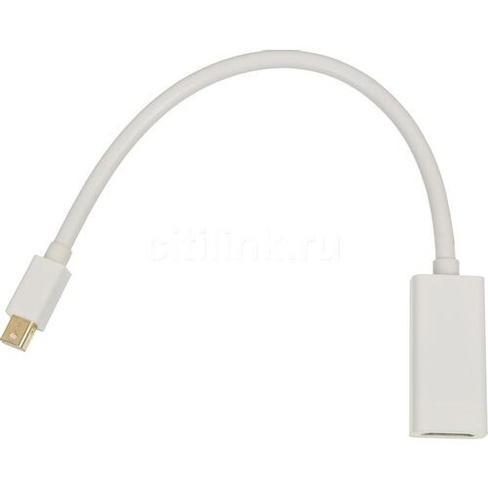 Переходник HDMI miniDisplayPort (m) - HDMI (f), 0.2м, белый