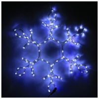 Luazon Lighting Снежинка, 65 см, белый/синий