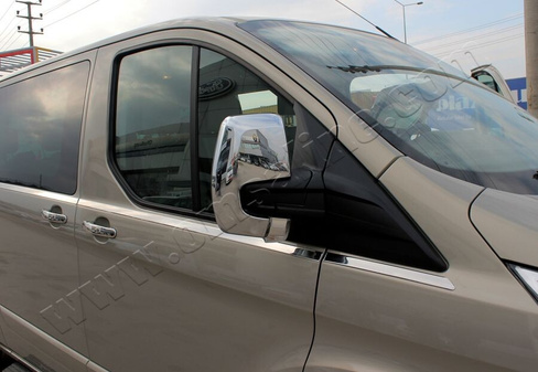 Накладки на зеркала Omsa 2 шт, пластик Ford Custom 2013+