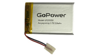 Аккумулятор Li-Pol LP233350 PK1 3.7V 150mAh (толщ.2,3мм, шир.33мм, дл.50мм) "GoPower"