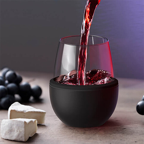 Тумблер для вина 'Winery' (разные цвета) / Черный