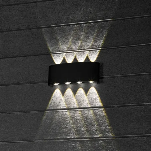 Светильник настенный светодиодный уличный Duwi «Nuovo» 24775 7 IP54 цвет черный DUWI