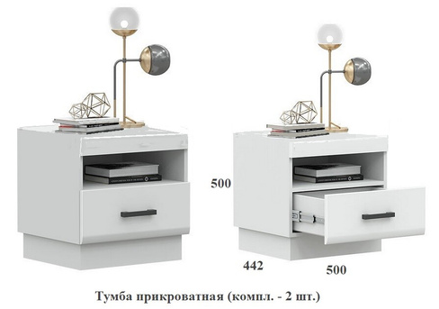 Тумба "Магнолия" комплект -2 шт. ("МиФ", г. Пенза)