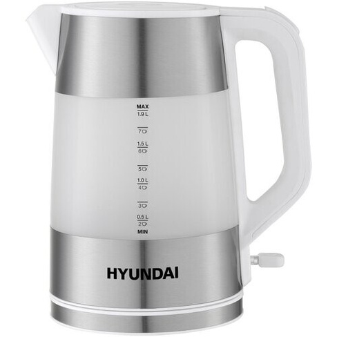 Чайник электрический Hyundai HYK-P4025 2л. 2200Вт белый (корпус: пластик) HYUNDAI