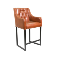 Барный стул Ливр Лофт на опоре "полубарная металлическая"