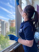 Мытье балконной двери стандарт