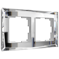 Werkel Diamant зеркальный Рамка на 2 поста, стекло System 57