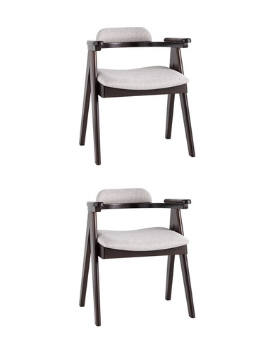 Стул обеденный OLAV светло-серый 2 шт. Комплект из двух стульев Stool Group OLAV светло-серый мягкое сиденье из ткани, к